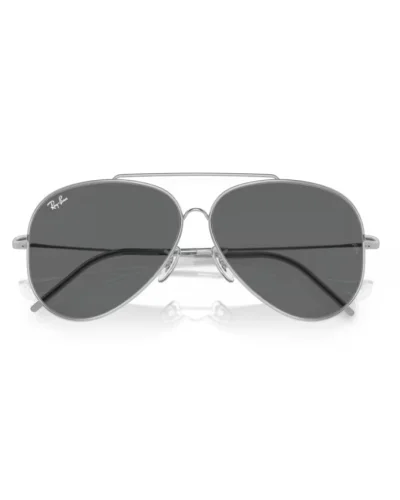 Ray-Ban R0101S Aviator Reverse 003/GR Argento Occhiali Da Sole