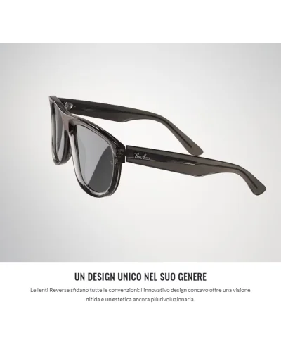 Ray-Ban R0501S Boyfriend Reverse 6707GS Grigio Scuro Occhiali Da Sole
