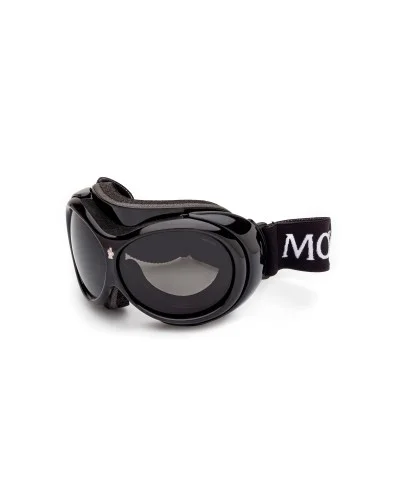 Moncler Ml0130S 01A Nero Lucido Maschera Da Sci