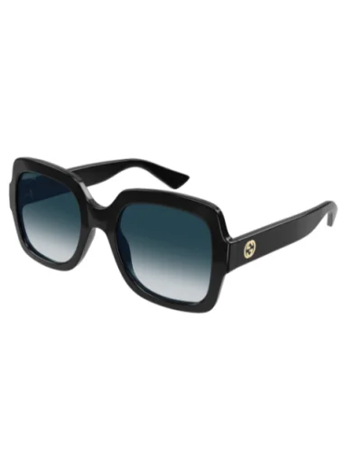 Gucci Gg1337S Colore 001 Nero Lenti Blu Occhiali Da Sole