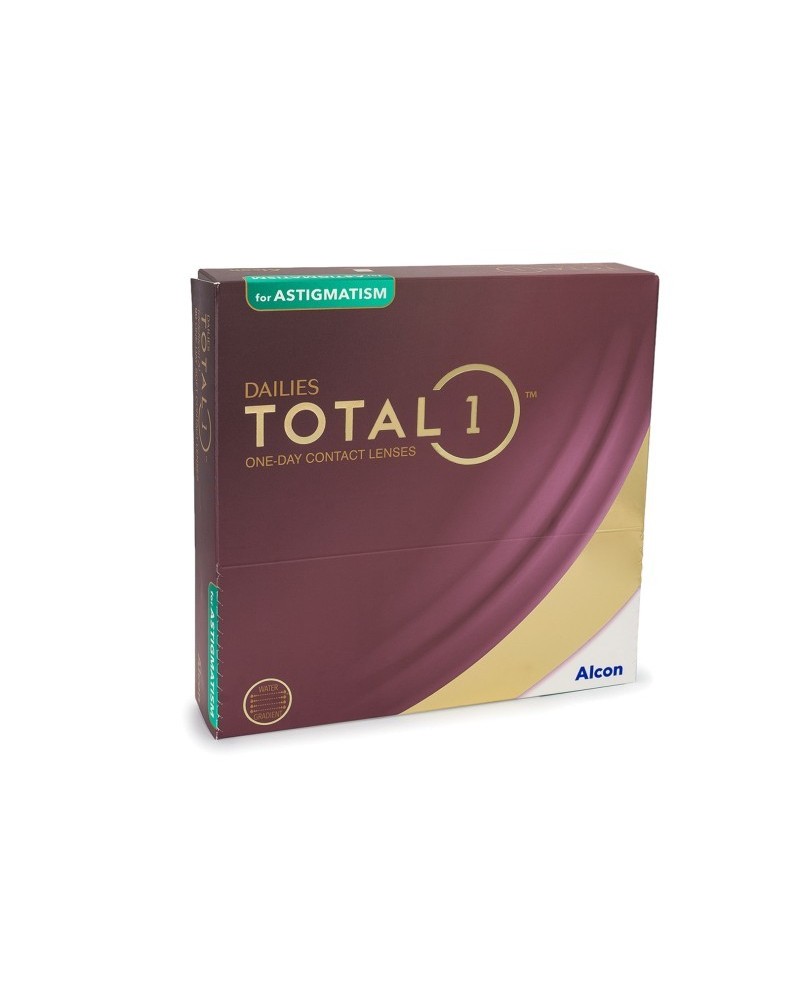 Dailies Total1 pour Atigmatism à partir de 30 lentilles de contact quotidiennes - réduction