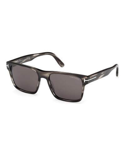 Tom Ford FT1205 56A Calder colored Havana color - sunglasses