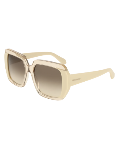 Ferragamo SF2081S color 260 beige with gray lens - sunglasses