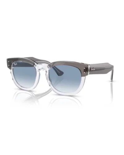 Ray-Ban RB0298S Mega Hawkeye 13553F Lucido Grigio Su Trasparente Occhiali Da Sole