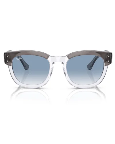 Ray-Ban RB0298S Mega Hawkeye 13553F Lucido Grigio Su Trasparente Occhiali Da Sole