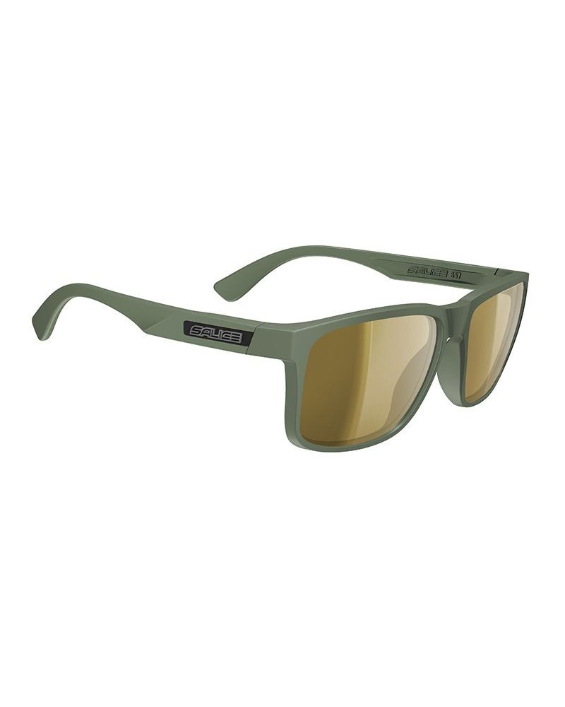 Salice 857 Green Color RWP Gold - Sunglasses