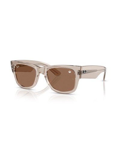 Ray-Ban 0840S Mega Wayfarer transparent Lentille brun clair - Lunettes de soleil
