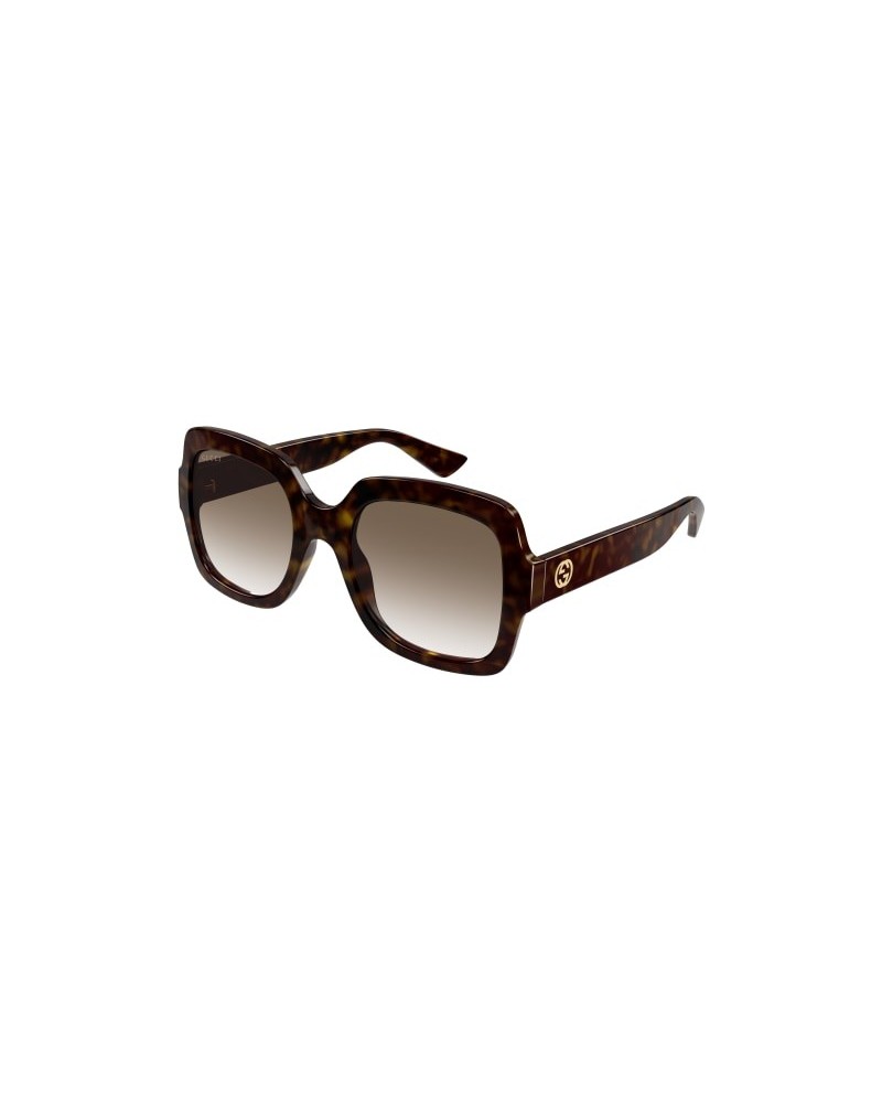 Gucci GG1337S Couleur 003 Havane avec lentilles brunes - Lunettes de soleil