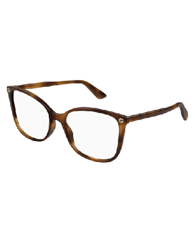 Gucci GG0026O Couleur 002 Havana - Lunettes de vue