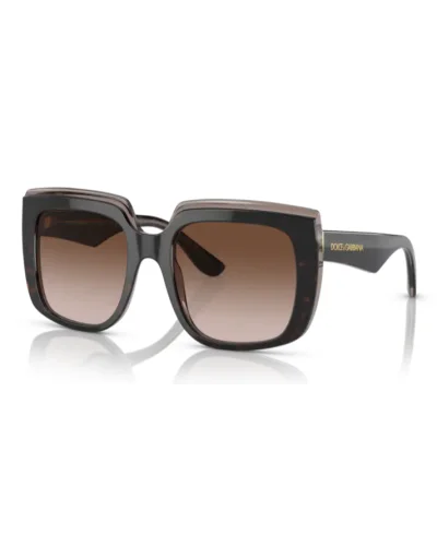 Dolce & Gabbana 0DG4414 Colore 502/13 Havana su marrone trasparente Occhiali Da Sole