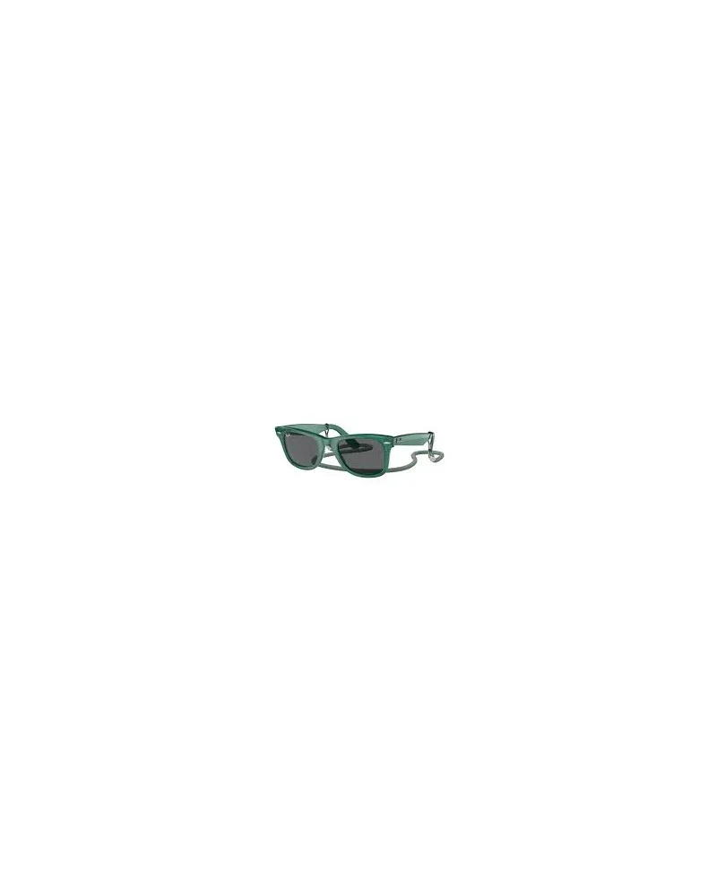Ray-Ban 2140 Wayfarer 6615B1 Transparent Green Occhiali Da Sole