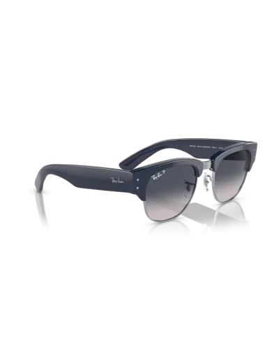 Ray-Ban 0316s Mega Clubmaster 136678 Blu su Argento Occhiali Da Sole