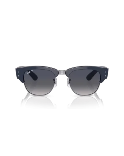 Ray-Ban 0316s Mega Clubmaster 136678 Blu su Argento Occhiali Da Sole
