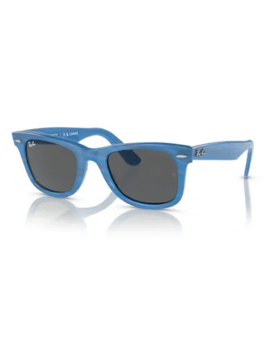 Ray-Ban 2140 Wayfarer 1409B1 Fotocromatico Blu a Righe Occhiali Da Sole