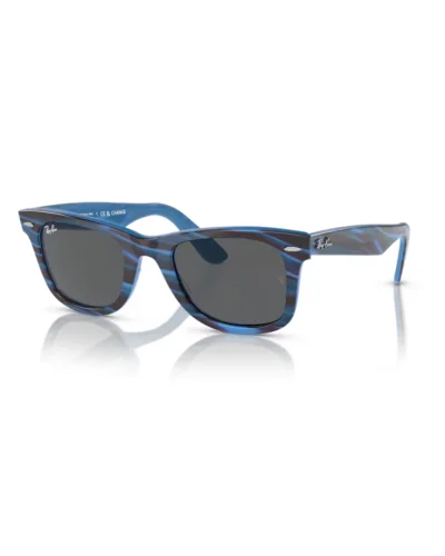 Ray-Ban 2140 Wayfarer 1409B1 Fotocromatico Blu a Righe Occhiali Da Sole