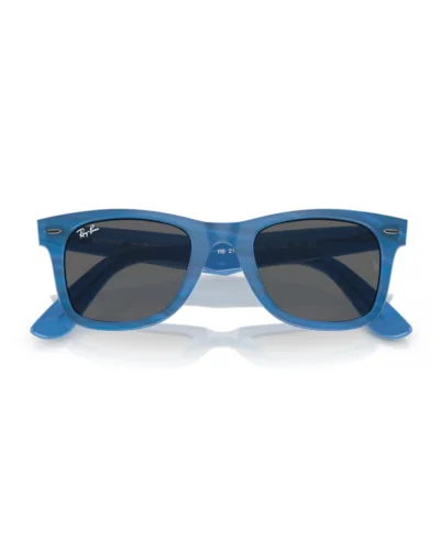 Ray-Ban 2140 Wayfarer 1409B1 Fotocromatico Blu a Righe Occhiali Da Sole
