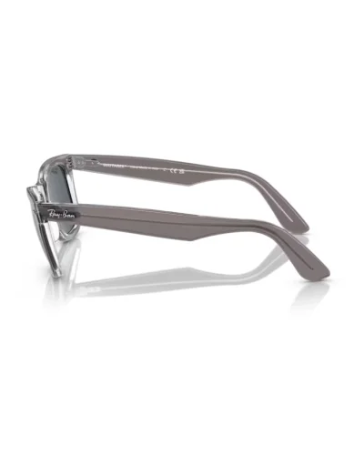 Ray-Ban 2140 Wayfarer 1355R5 Grigio su Trasparente Occhiali Da Sole