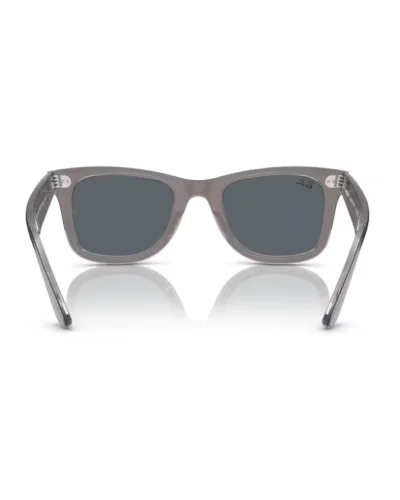 Ray-Ban 2140 Wayfarer 1355R5 Grigio su Trasparente Occhiali Da Sole