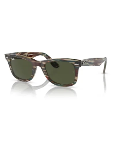 Ray-Ban 2140 Wayfarer 138731 Fotocromatico Grigio a Righe Occhiali Da Sole