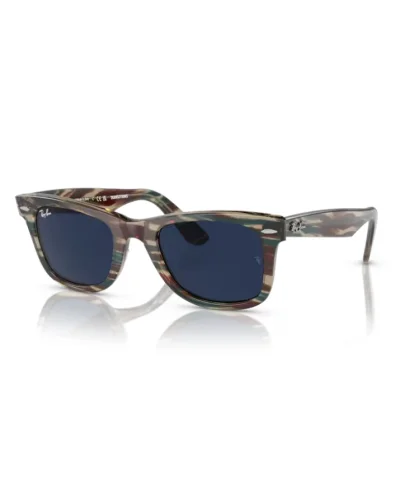 Ray-Ban 2140 Wayfarer 1387GG Fotocromatico Grigio a Righe Occhiali Da Sole