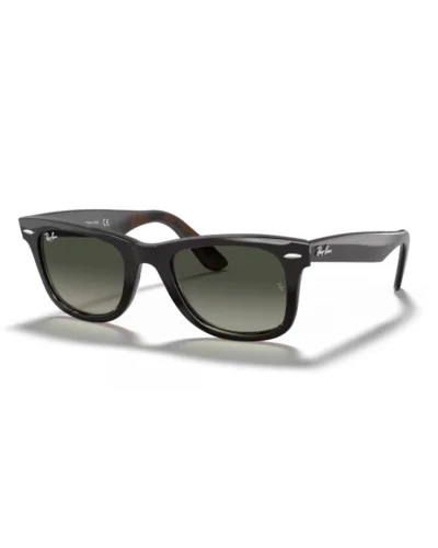 Ray-Ban 2140 Wayfarer 127771 Grigio su Havana Occhiali Da Sole