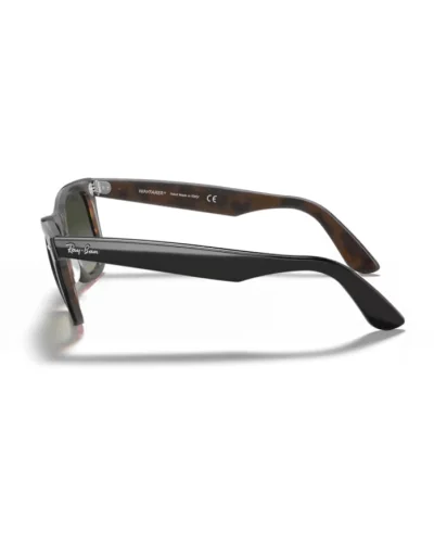 Ray-Ban 2140 Wayfarer 127771 Grigio su Havana Occhiali Da Sole