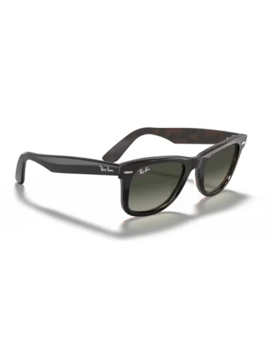 Ray-Ban 2140 Wayfarer 127771 Grigio su Havana Occhiali Da Sole