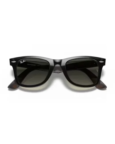 Ray-Ban 2140 Wayfarer 127771 Grigio su Havana Occhiali Da Sole