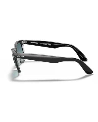 Ray-Ban 2140 Wayfarer 12943M Nero Su Trasparente Occhiali Da Sole