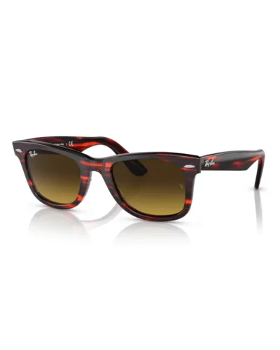 Ray-Ban 2140 Wayfarer 136285 Striato Rosso Da Sole