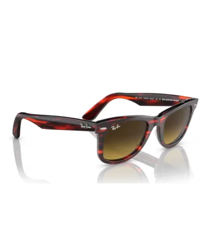 Ray-Ban 2140 Wayfarer 136285 Striato Rosso Da Sole