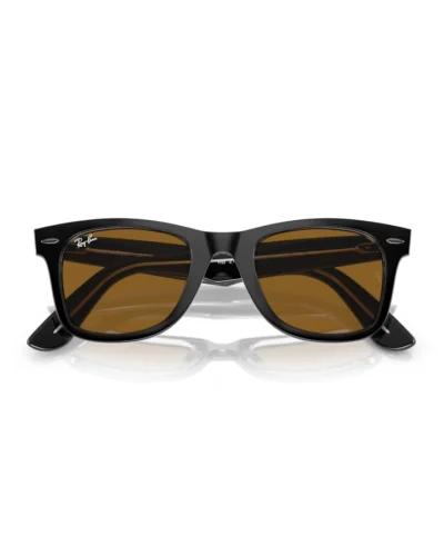 Ray-Ban 2140 Wayfarer 129433 Nero Su Trasparente Occhiali Da Sole