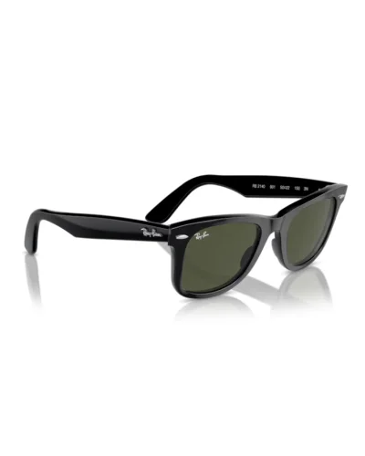 Ray-Ban 2140 Wayfarer 901 Nero Con Lenti Verde Occhiali Da Sole