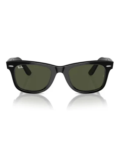 Ray-Ban 2140 Wayfarer 901 Nero Con Lenti Verde Occhiali Da Sole