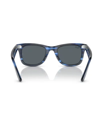 Ray-Ban 2140 Wayfarer 1361R5 Striato Blu Occhiali Da Sole