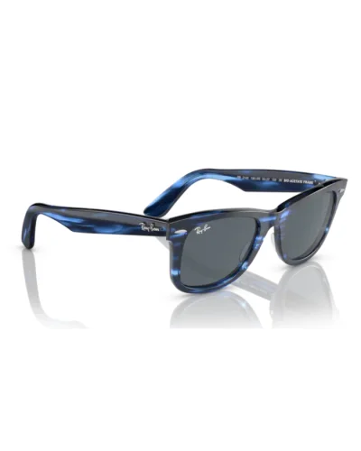 Ray-Ban 2140 Wayfarer 1361R5 Striato Blu Occhiali Da Sole