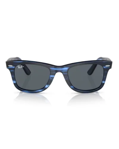 Ray-Ban 2140 Wayfarer 1361R5 Striato Blu Occhiali Da Sole