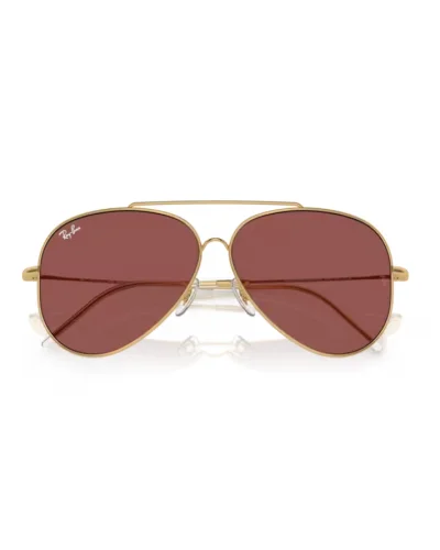Ray-Ban R0101S Aviator Reverse 001/69 Oro arista Occhiali Da Sole