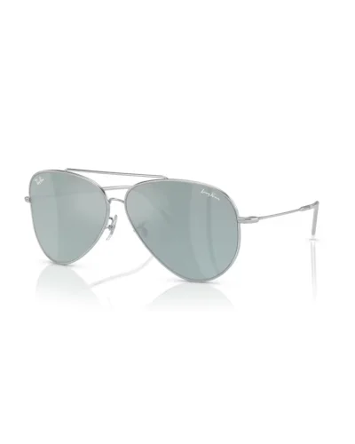 Ray-Ban R0101S Aviator Reverse 003/30 Argento Occhiali Da Sole