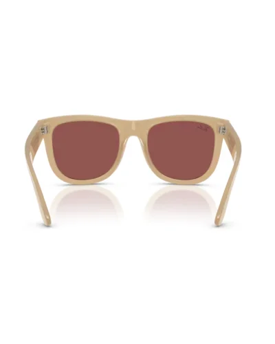 Ray-Ban R0502S Wayfarer Reverse 678069 Beige Opalino e Miele Occhiali Da Sole