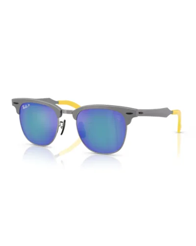 Ray-Ban 3807M F1134L Grigio Spazzolato Su Canna Di Fucile Occhiali Da Sole