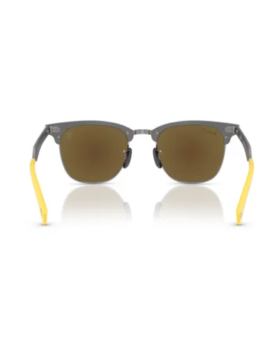 Ray-Ban 3807M F1134L Grigio Spazzolato Su Canna Di Fucile Occhiali Da Sole