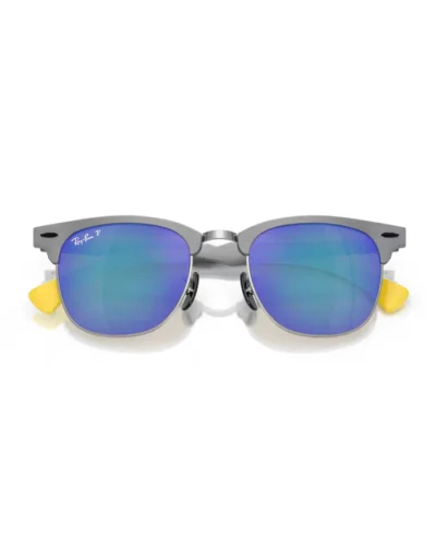 Ray-Ban 3807M F1134L Grigio Spazzolato Su Canna Di Fucile Occhiali Da Sole