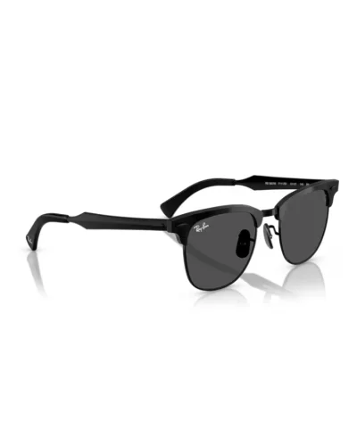 Ray-Ban 3807M F111B1 Nero Spazzolato Su Nero Occhiali Da Sole