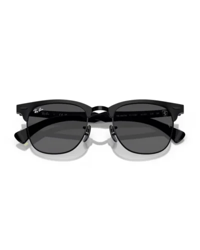 Ray-Ban 3807M F111B1 Nero Spazzolato Su Nero Occhiali Da Sole