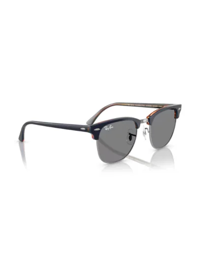 Ray-Ban 3016 Clubmaster 1278B1 Gunmetal/Blu Occhiali Da Sole