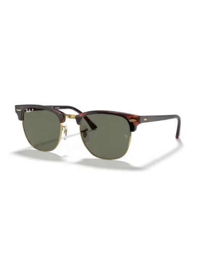 Ray-Ban 3016 Clubmaster 990/58 Tartarugato Su Oro Occhiali Da Sole
